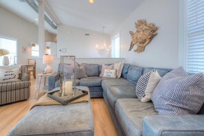 TV, DVD player, books