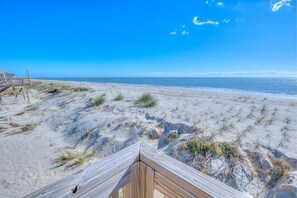 På stranden