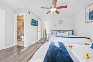 3 soverom, skrivebord, strykejern/-brett og wi-fi (inkludert)