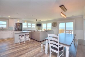 Interior - Oceanfront Sea Shack Memories in Oak Island, NC - A perfect getaway for 15 guests! (Oak Island)