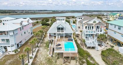 Experience oceanfront luxury at Yonder, Oak Island—7 bedrooms, pool, and breathtaking views!