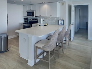 Condo, 1 King Bed with Sofa bed, Private Pool (#404 - No Pets Allowed) | Private kitchen | Fridge, microwave, oven, stovetop - Lovers Key Resort by Distinctive Beach Rentals (Fort Myers Beach)