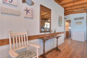 Interior - Oceanfront haven in Oak Island—spacious 3BR, 2BA home for up to 8 guests! (Oak Island)