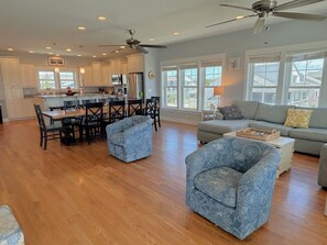 TV, DVD player - 7BR/6.5BA - Oceanfront, Pool w/ Heating Capability, Elevator, Sleeps 19 (Oak Island)