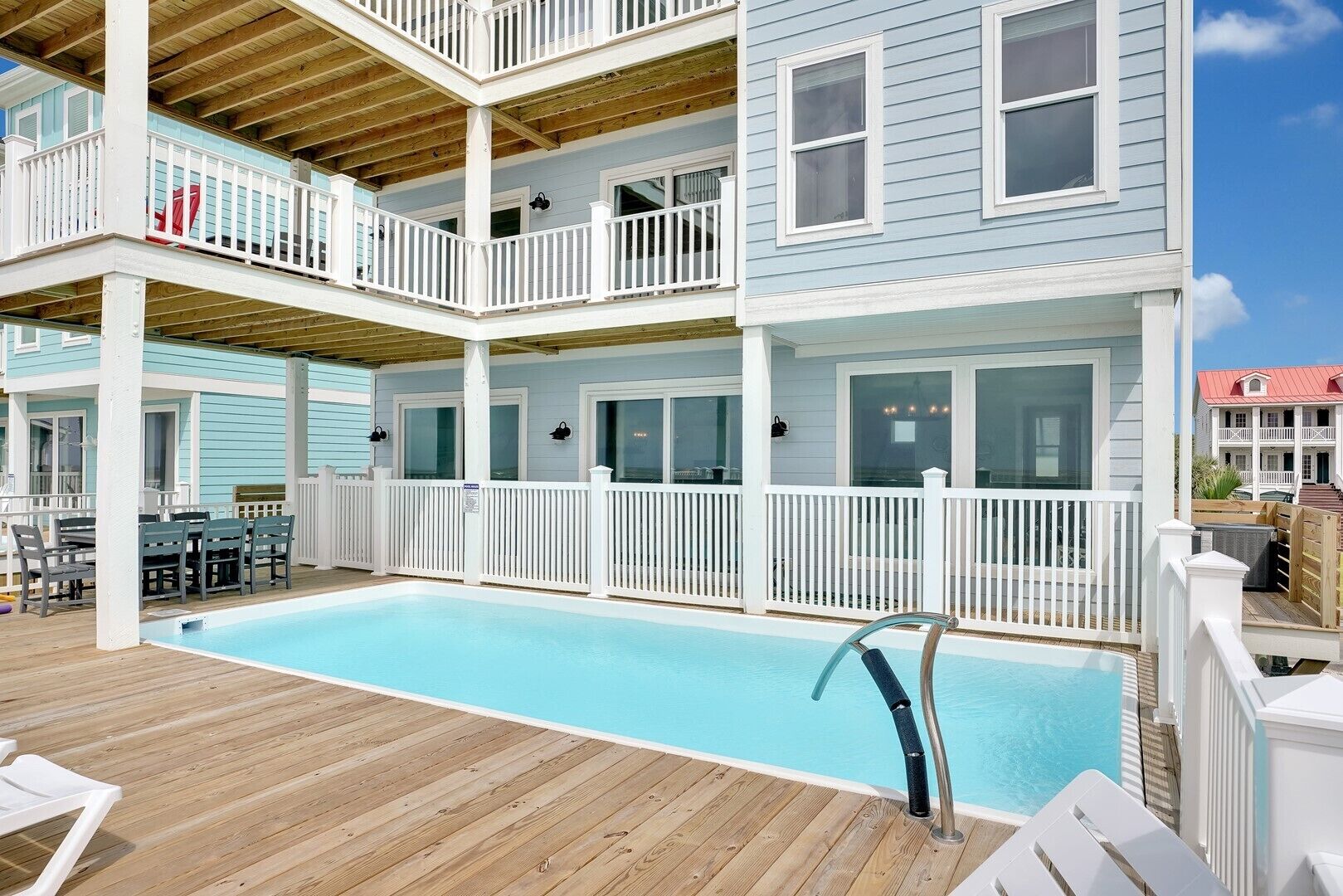 A heated pool