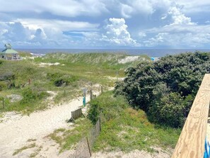 På stranden