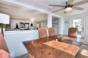 Dining - 3BR/2BA Home - Walk to Beach, Sunroom, Fenced In, Sleeps 8 (Oak Island)