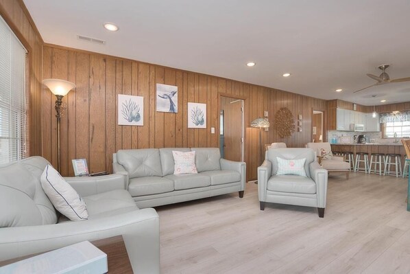 TV, DVD player, video library