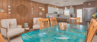 4BR/2BA Home - 2nd Row, Ocean Views, Walk to Beach, Firepit Sleeps 8