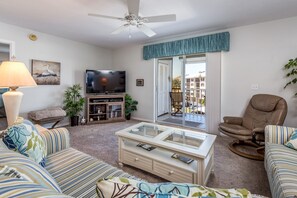Condo, Multiple Beds, Private Pool, Garden View (381 - No Pets Allowed) | Living area