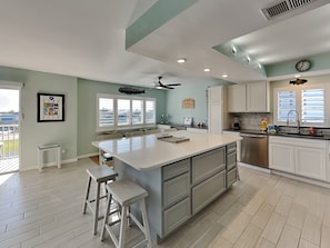 Condo, Multiple Beds, Pool Access, Pool View (#409 - No Pets Allowed) | Private kitchen | Fridge, microwave, oven, stovetop