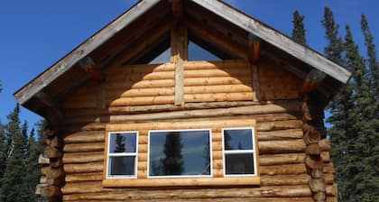 Experience true Alaska secluded Cabin just 15 minutes from Denali National Park.