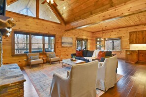 Smart TV, fireplace, table tennis