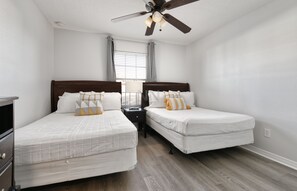 4 bedrooms, iron/ironing board, travel cot, free WiFi