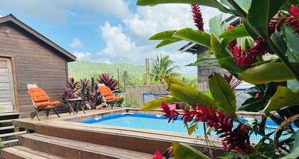 Aly's Valley Cabin, a private cabin in a village with a mountain view.