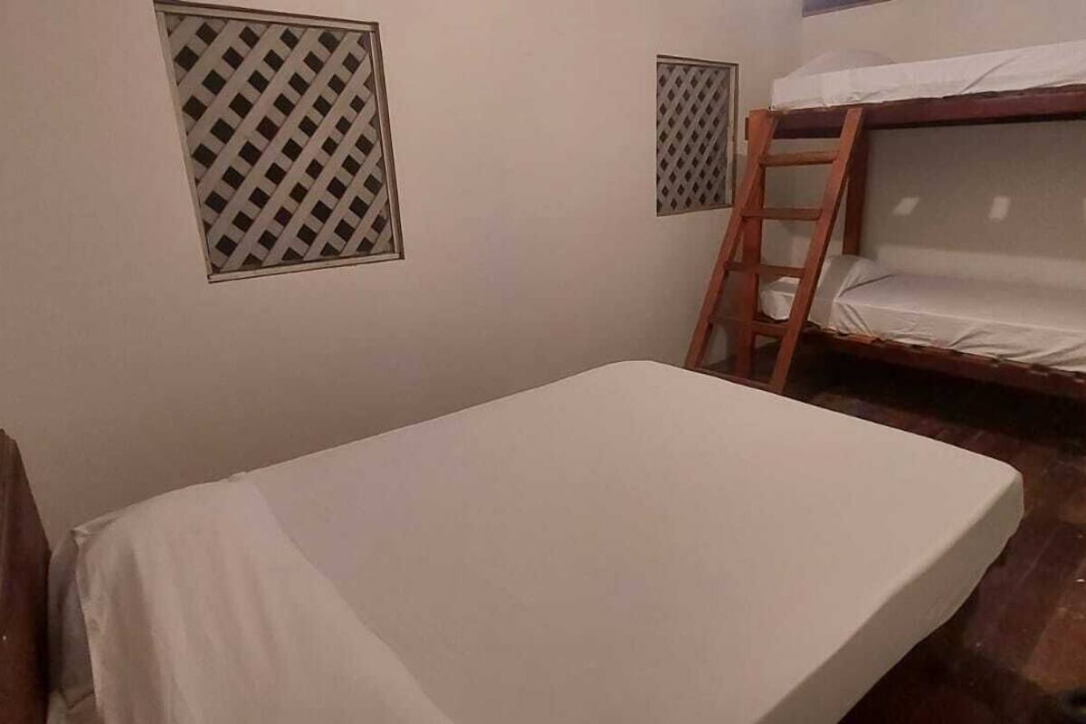Private Matrimonial + 2 Singles - Shared bathroom