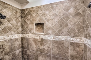 Free toiletries, hair dryer, towels