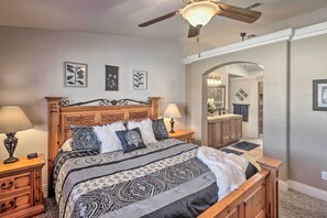 3 habitaciones, tabla de planchar con plancha, internet y ropa de cama 