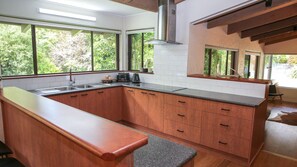 Fridge, microwave, oven, stovetop - Haus on Houghs : Space and style in Bright (Bright)