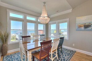 Dining - Beautiful-Close to Beach-4BR/3BA-Ocean View-Private Pool-Sleeps13 (Oak Island)