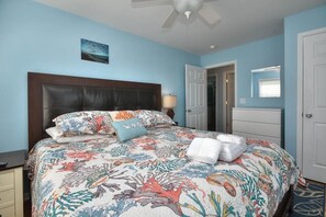 4 bedrooms, iron/ironing board, free WiFi, bed sheets