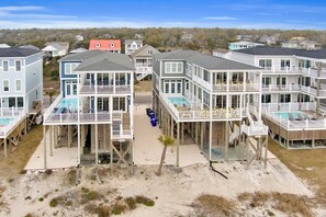 Exterior - Luxurious oceanfront retreat in Oak Island, perfect for 24 guests! (Oak Island)