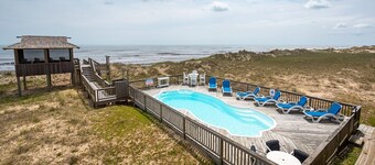 SURF VIEWS from this BEAUTIFULLY maintained OCEANFRONT