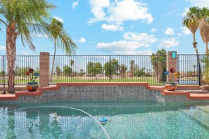 A heated pool