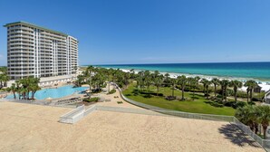 A beachfront hotel with a swimming pool, beach, and ocean view. - 5th Floor 3 Bedroom Condo with Semi-Private Elevator (Destin)