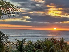 On the beach, sun loungers - Fully Gated Family Compound Direct Ocean Front (Pochomil)