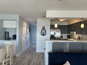 Fridge, microwave, oven, stovetop - Beach Front Property with Stunning  Ocean Front View in the Ocean Dunes Resort (Kure Beach)