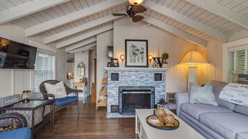 TV connectée, cheminée