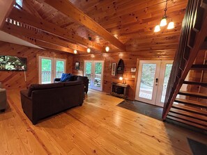 Smart TV, fireplace, video games, books