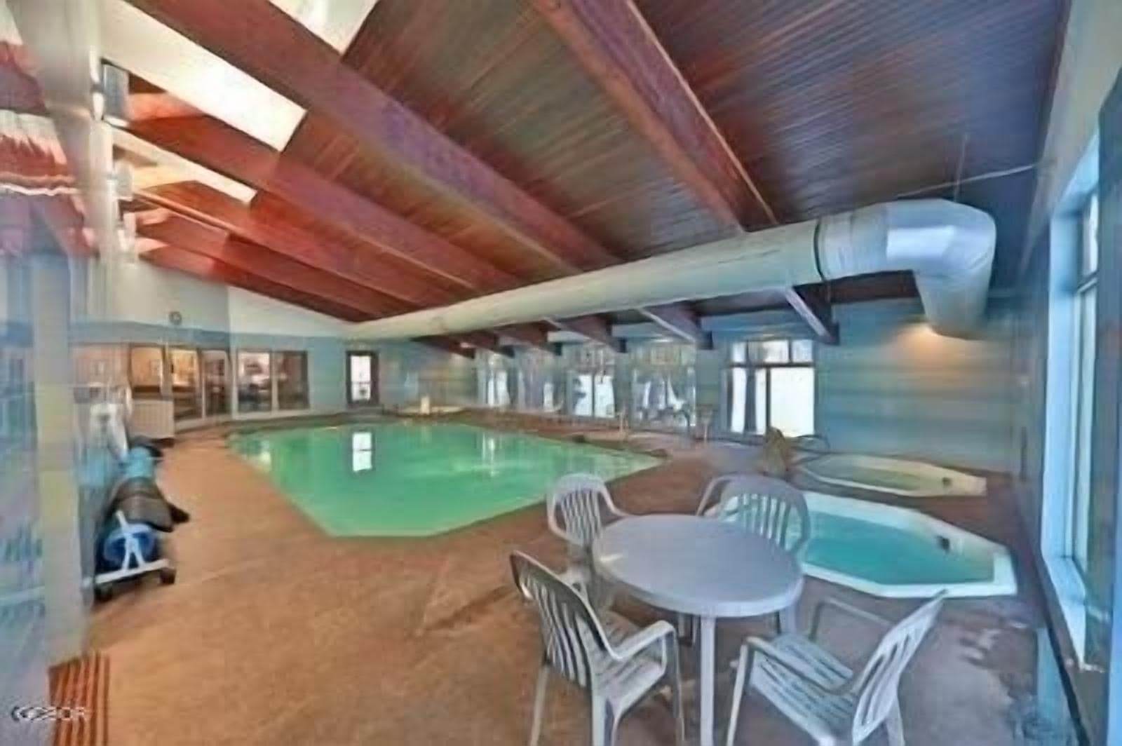 Indoor pool, a heated pool