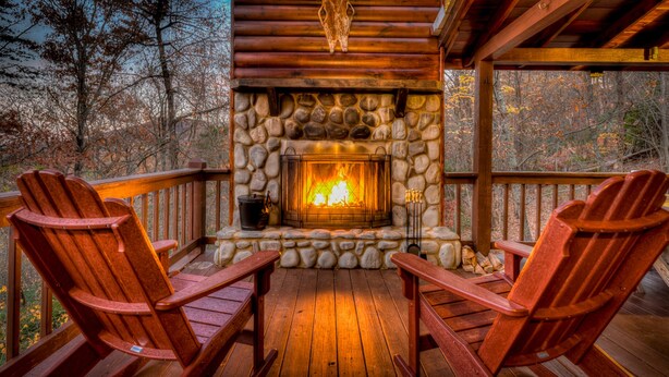 Fireplace - Altitude Adjustment by Escape to Blue Ridge (Blue Ridge)