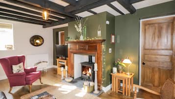 Cottage | Living room | Fireplace