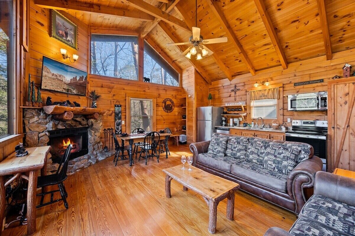 Smart TV, fireplace, video games