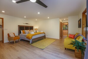 4 dormitorios, tabla de planchar con plancha, cuna de viaje y wifi