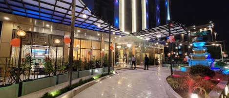 Front of property – evening/night