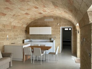 Dining - Blue Door Sea View Trullo - Upper Floor (Salve)