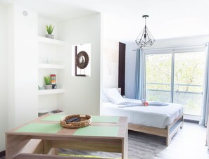 1 slaapkamer, een strijkplank/strijkijzer, wifi, beddengoed