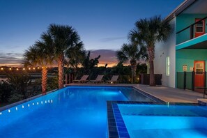 Outdoor pool, a heated pool - Key West Themed Lakefront Oasis with Liveaboard Sailboat! (Orlando)