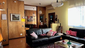 TV, fireplace, DVD player, books