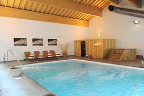 Indoor pool, a heated pool
