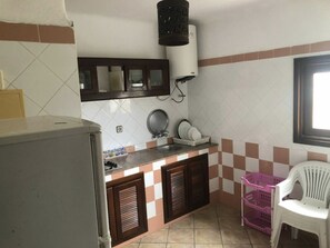 Apartment | Private kitchen | Fridge, stovetop, electric kettle