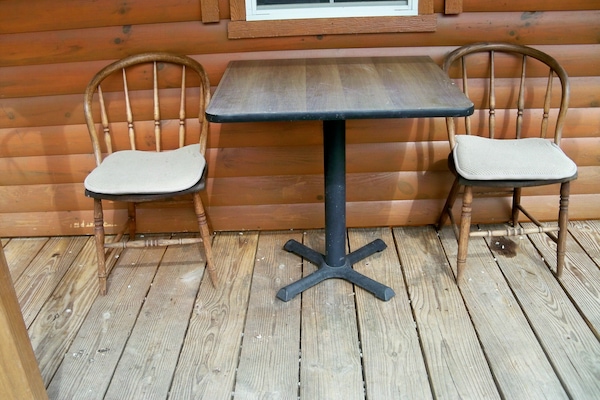 屋外ダイニングエリア