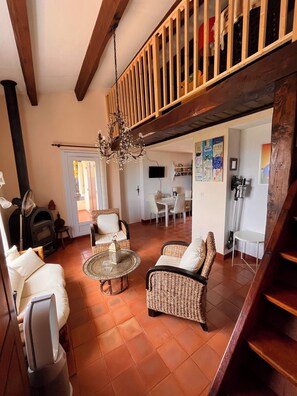 Living area - Mas Provençal - 2 bedrooms - French Riviera Gulf of St Tropez (Roquebrune-sur-Argens)