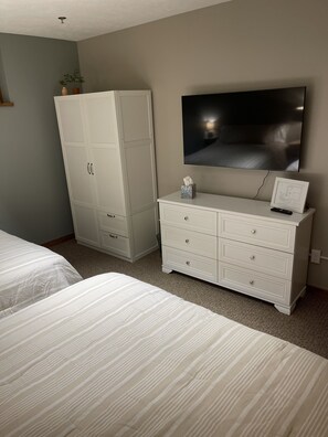 1 bedroom, iron/ironing board, travel crib, free WiFi