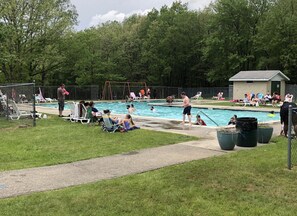 Outdoor pool - Serendipity, Sauna,Swimming Pool & Hot Tube, billiard, Secluded (Albrightsville)