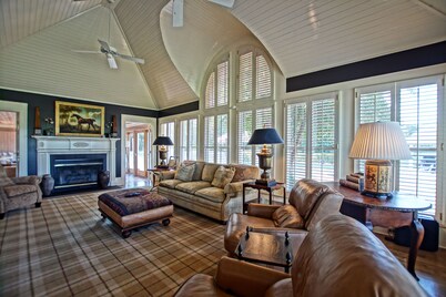 Beautiful custom home on 1.5 acres with large heated saltwater pool and spa!